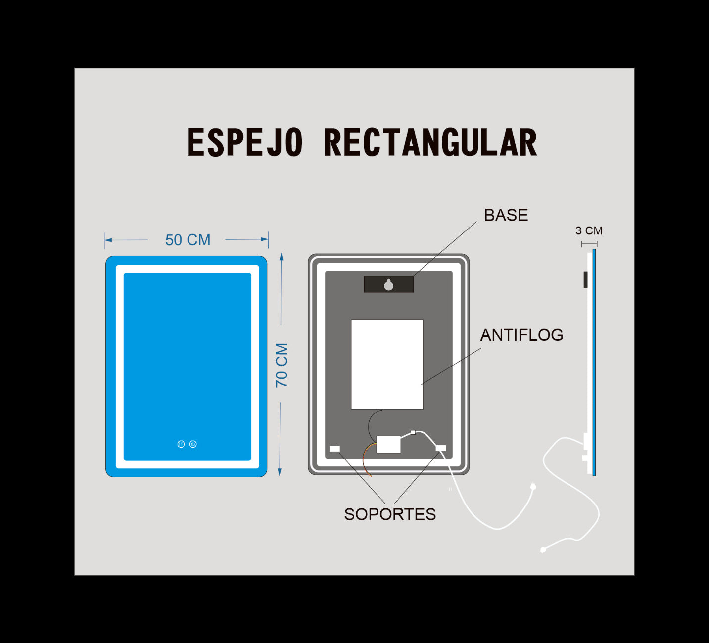 50x70 RECTANGULAR ANTIFLOG