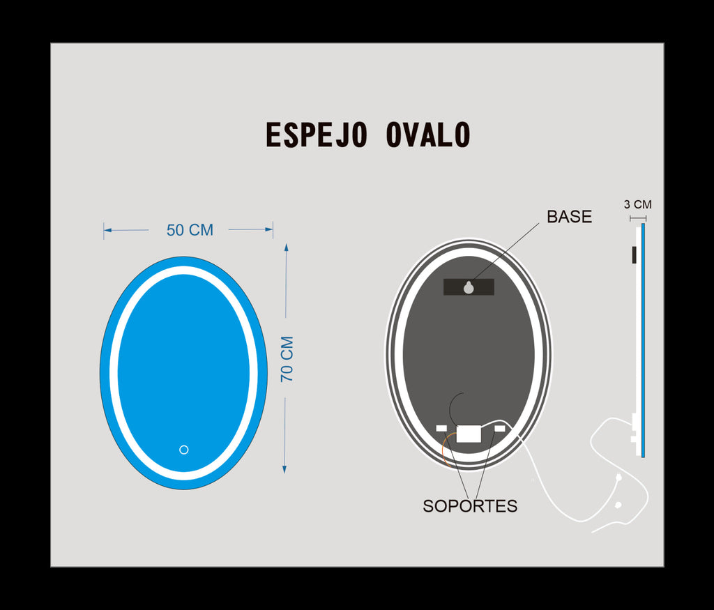 50X70 BILED OVALO