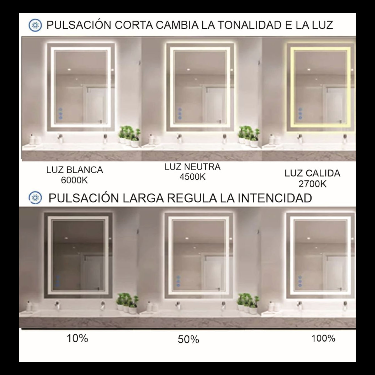 36X44 BILED ESPEJO RECTANGULAR