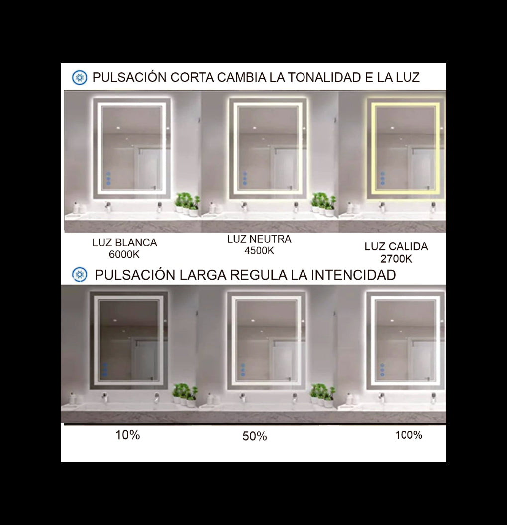 50X70 RECTANGULAR RELOJ VERTICAL