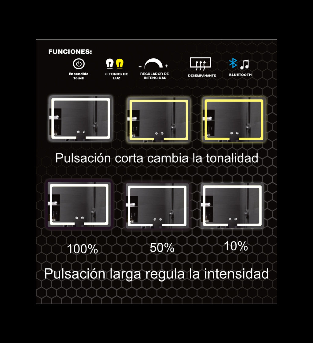 60X80 CM RECTANGULAR BLUETOOTH HORIZONTAL