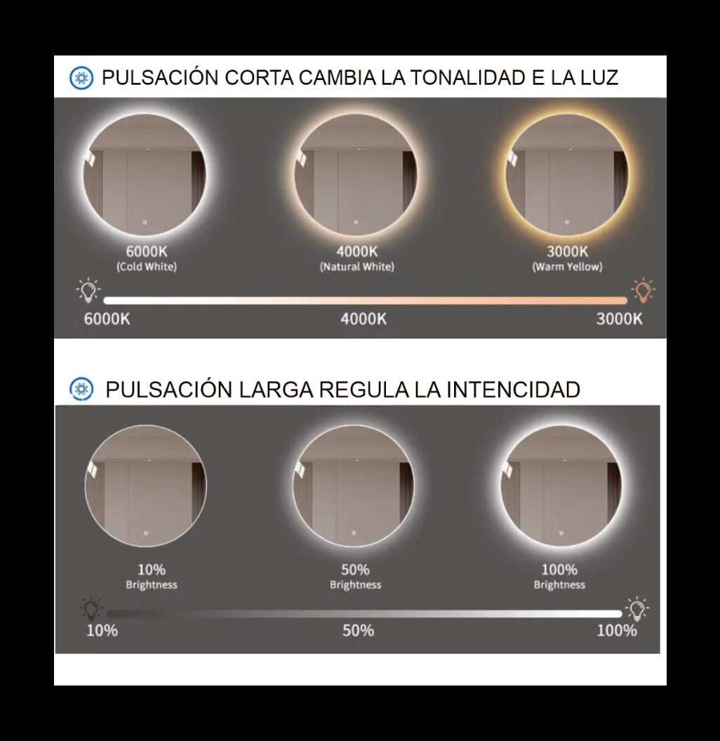 60CM REDONDO BILED LISO