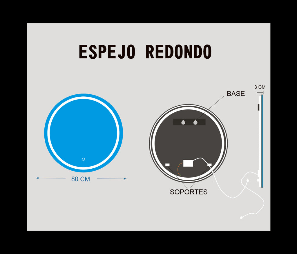 80 CM REDONDO ANTIFLOG