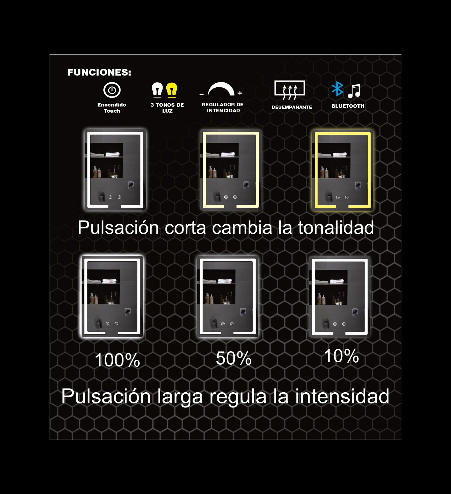 5070 CM RECTANGULAR BLUETOOTH VERTICAL